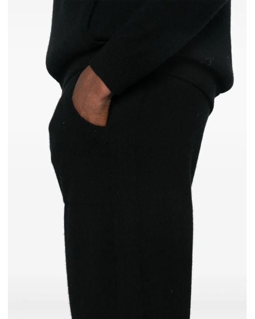 Bompard Black Cashmere Track Pants for men