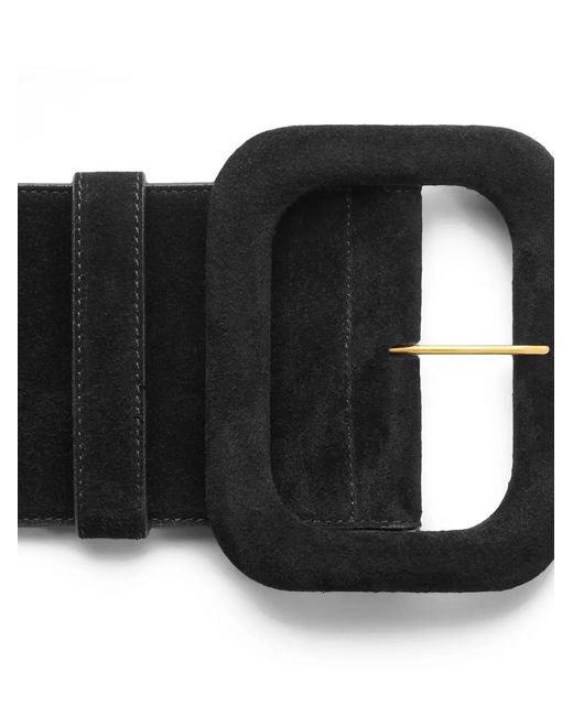 AMI Black Cow Leather Large Belt