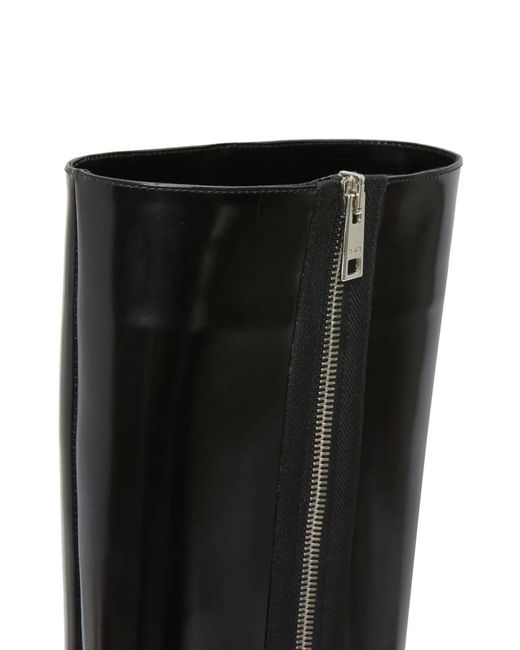 MSGM Black Pointed-Toe Leather Boots