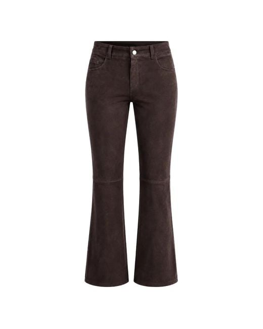 Stouls Brown Dean Suede Trousers