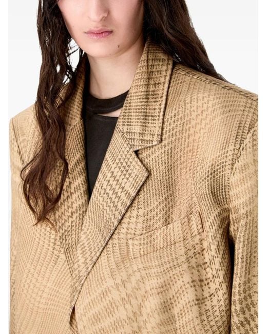 CAMPERLAB Natural Blazer À Carreaux
