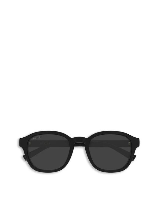 Gucci Black Round-Frame Sunglasses for men