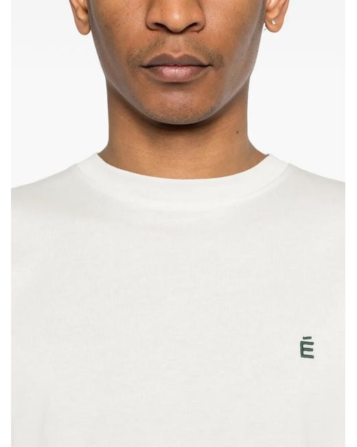 Etudes Studio White Embroidered T-Shirt