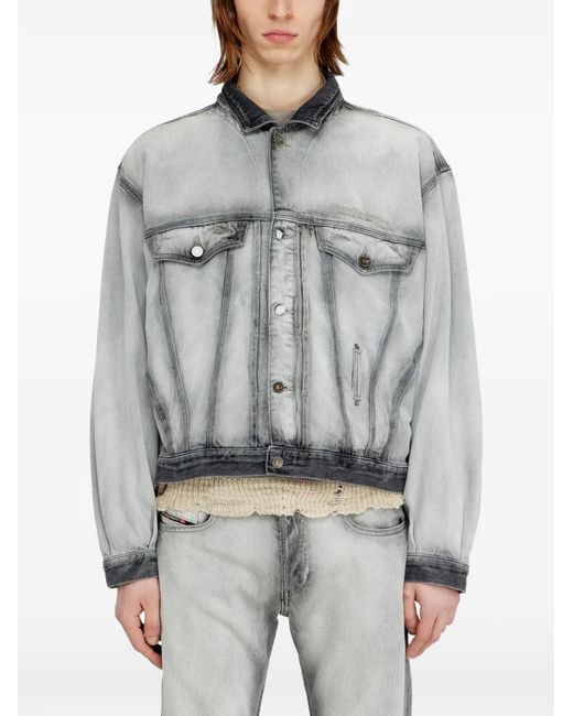 DIESEL Gray Trucker Jacket