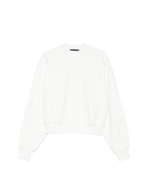 Sportmax White Sweat À Col Rond