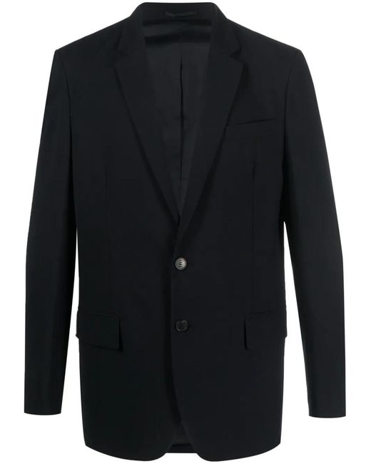 MODES GARMENTS Blue Tailored Single-Breasted Blazer for men