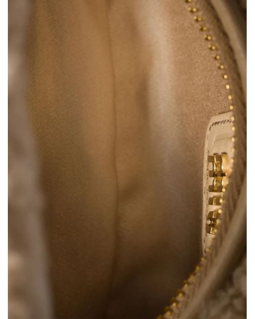 Miu Miu White Mini Wander Shearling Tote Bag