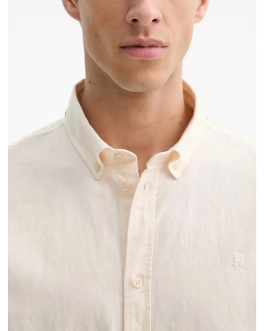 Les Deux White Konrad Long-Sleeve Shirt for men