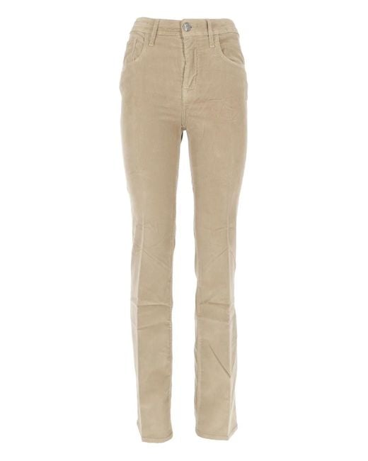 Jacob Cohen Natural Kate Straight-Leg Corduroy Trousers