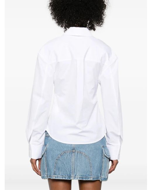 Alexander Wang Gedeconstrueerd Overhemd in het White