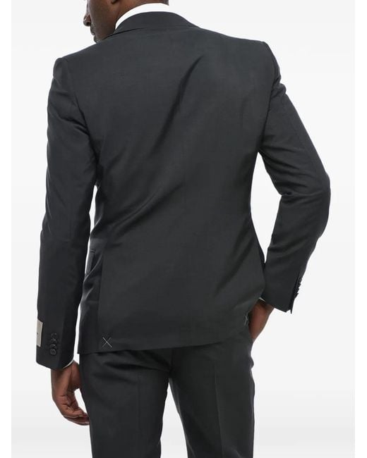 Corneliani Black Single-Breasted Suit for men