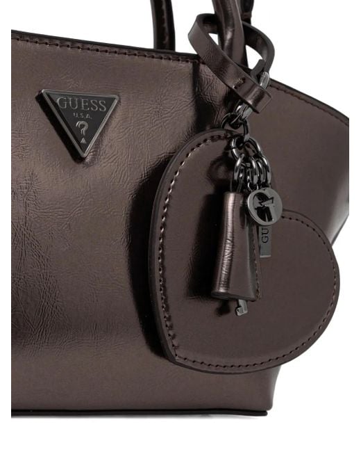 Guess Brown Bolena Charm-Detail Tote Bag