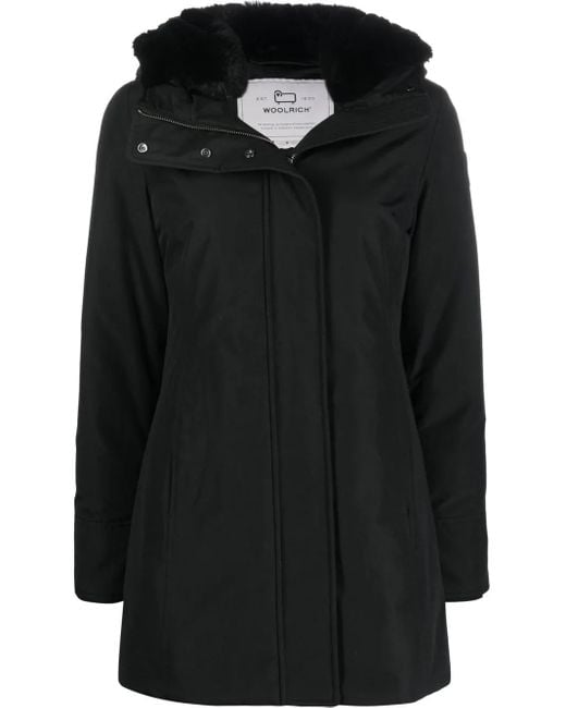 Woolrich Black Coats & Jackets