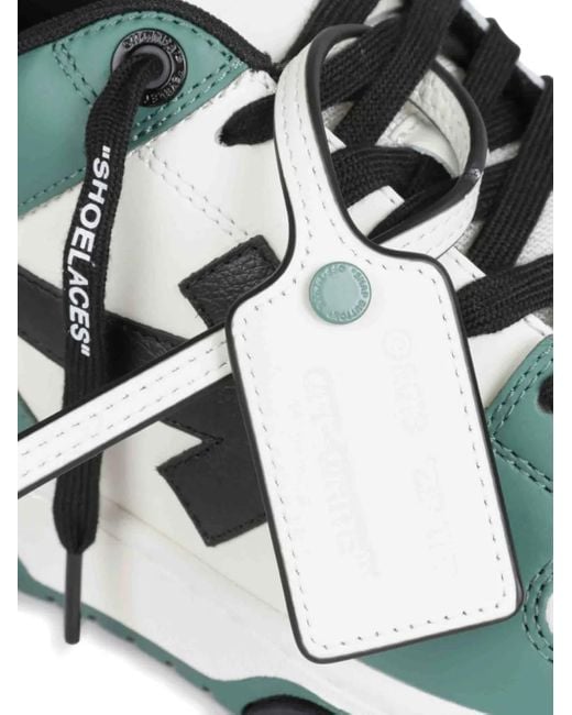 Off-White c/o Virgil Abloh Green Sports Shoes "Out Off Office" for men