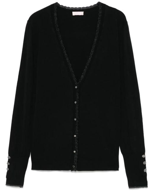 Liu Jo Black Button-Up Cardigan