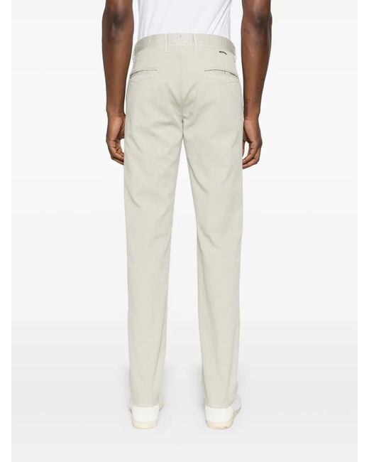 Incotex Natural Mid-Rise Tapered Trousers for men