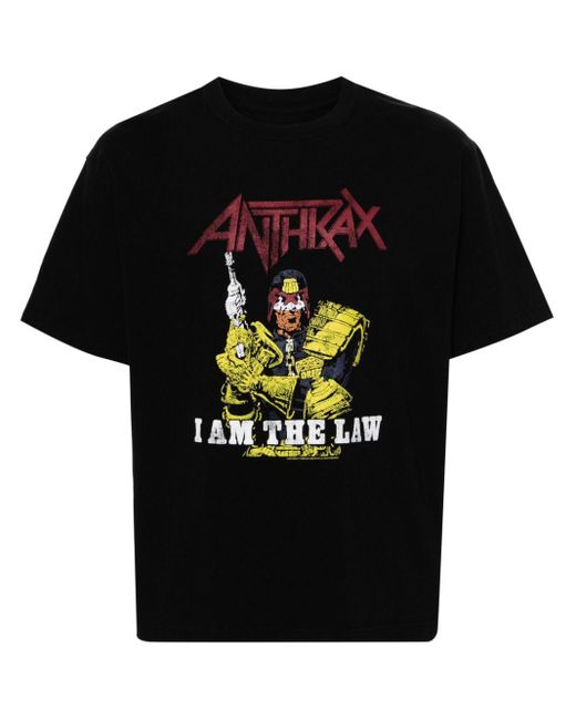 Camiseta con logo de x Anthrax Neighborhood de hombre de color Black
