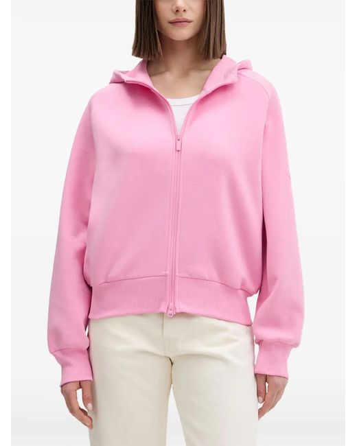 Adidas Pink Soft Lux Zip-Up Hoodie