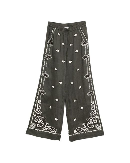 P.A.R.O.S.H. Gray Embroidery Trousers