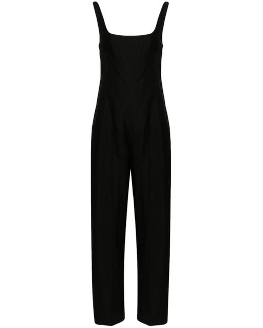 Stella McCartney Black Corset-style Wide-leg Jumpsuit
