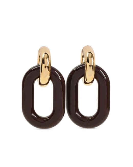 Marni White Chain-Link Earrings