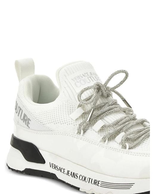 Versace Jeans Couture レディース ホワイト メッシュパネル Versace Jeans Couture レディース ホワイト メッシュパネル