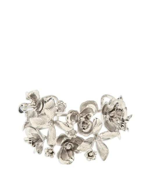 Jennifer Behr White Floral Orinda Hair Pin