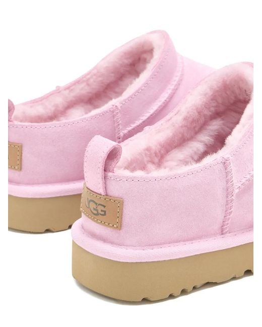 Ugg Pink Classic Micro Boots