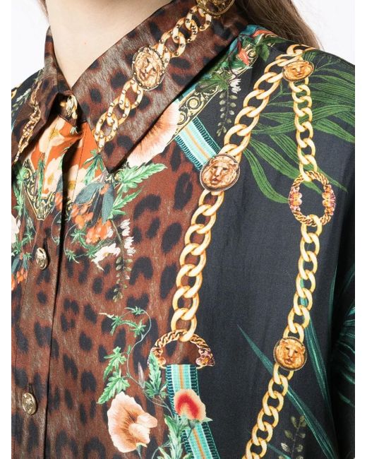 Camilla Green Graphic-Print Tunic Shirt