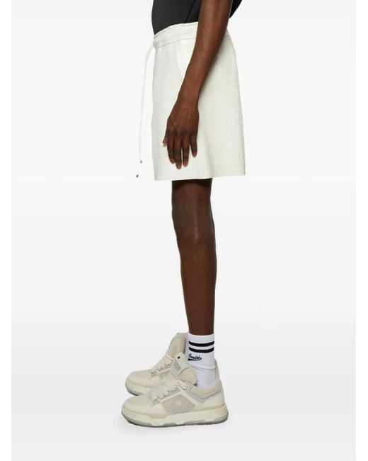 メンズ Amiri レザー ショートパンツ White