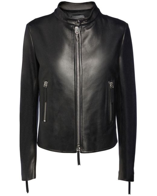 Giuseppe Zanotti Black Anthana Leather Jacket