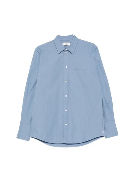 Victoria Beckham Blue Perry Button-Down Shirt