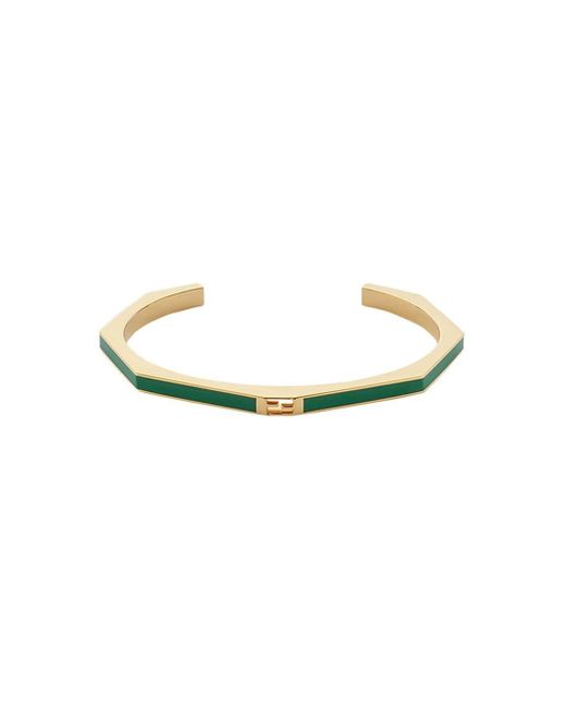 Bracelet torque Baguette Fendi en coloris Green