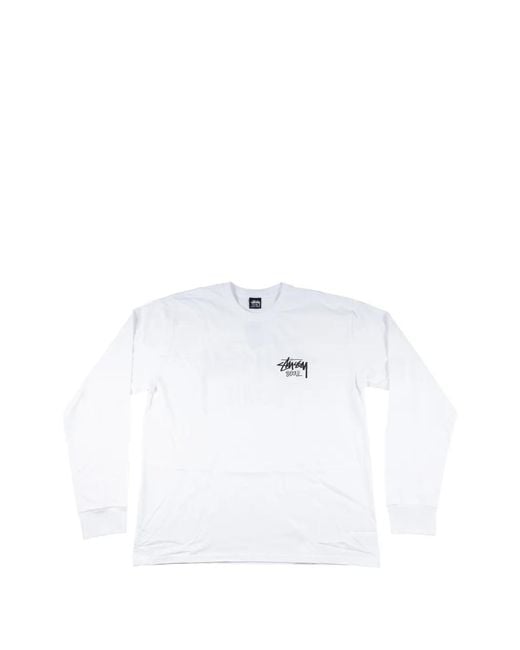 Stussy White Seoul Long-Sleeve T-Shirt for men
