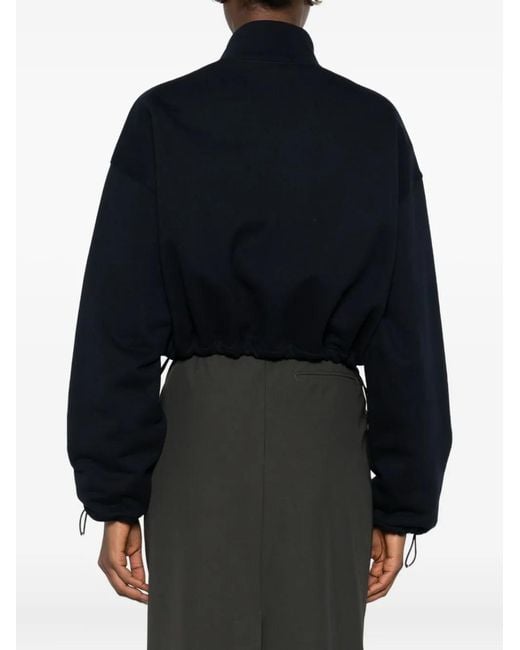 Miu Miu Black Zip Pocket Sweatshirt