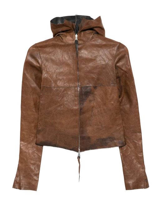 Ma+ Brown Leather Jacket