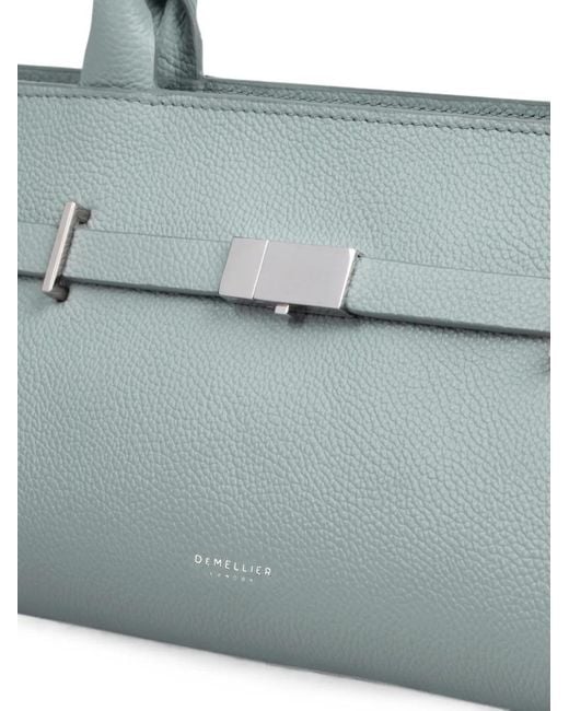 DeMellier London Blue New York Grained Leather Shoulder Bag