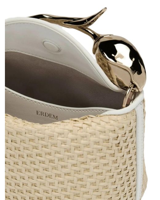 Erdem Natural Mini Bloom Tote Bag