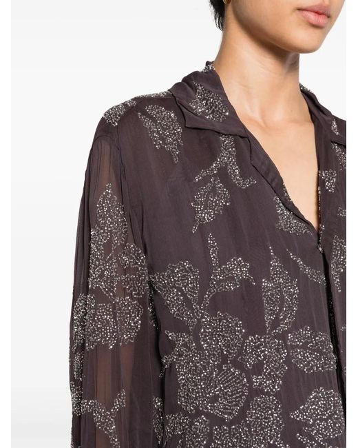 P.A.R.O.S.H. Multicolor Oversized Shirt With Paillettes