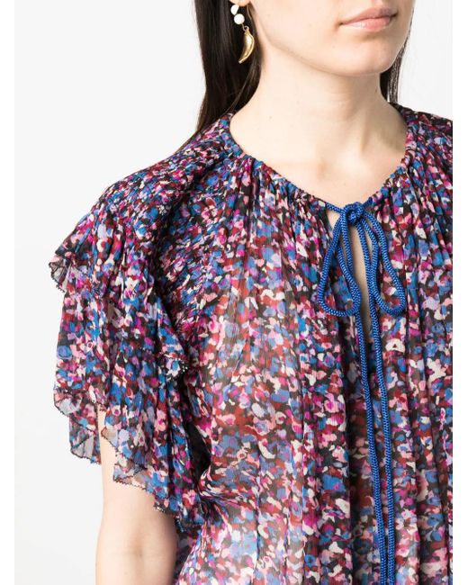 Isabel Marant Blue Fapani Blouse
