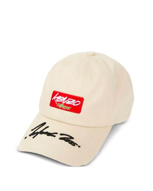 メンズ KENZO ロゴ キャップ White