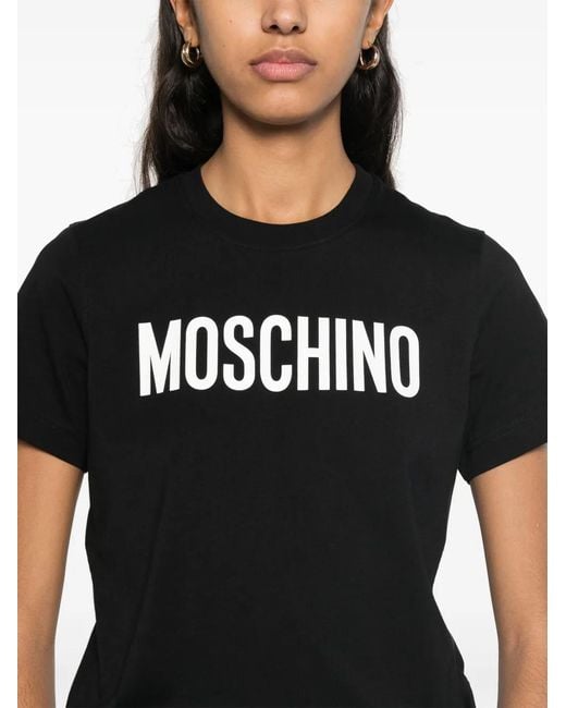 Moschino Black Logo-Print T-Shirt