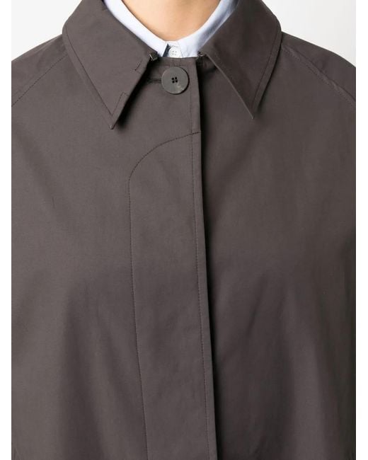 Studio Nicholson Gray Holin Buttoned Raincoat
