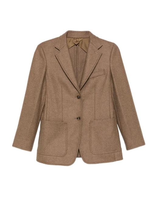 Max Mara Brown Jacke mit aufgesetzten Taschen