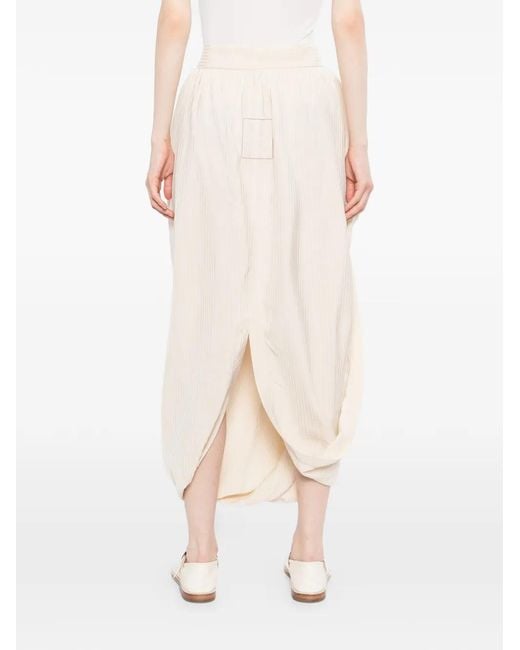 Uma Wang Gink Midi-Rok in het White