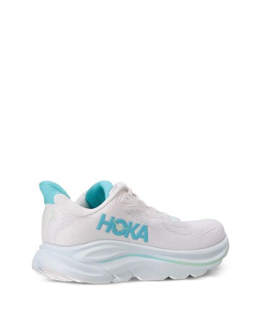 Hoka One One White Clifton 10 Sneakers