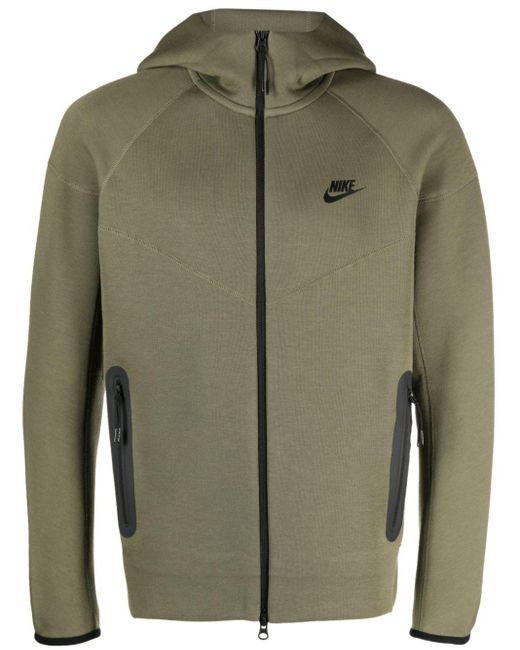 mens green nike zip up hoodie
