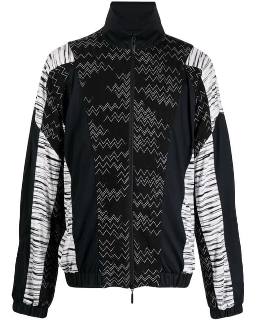Chaqueta Zig Zag con cremallera Missoni de hombre de color Black