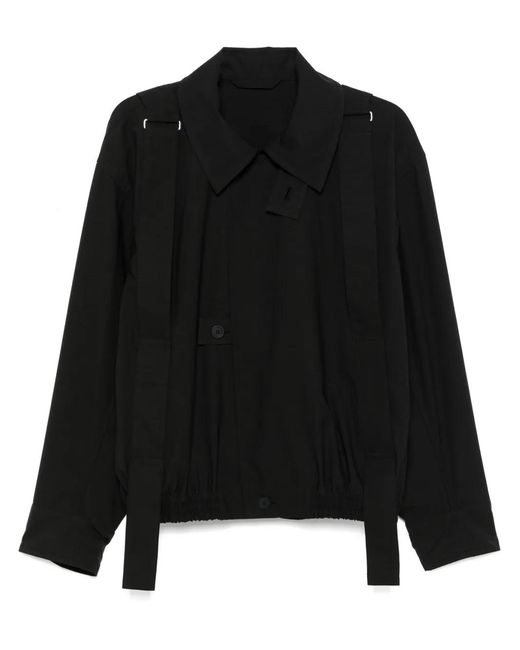 Homme Plissé Issey Miyake Black Parachute Jacket for men