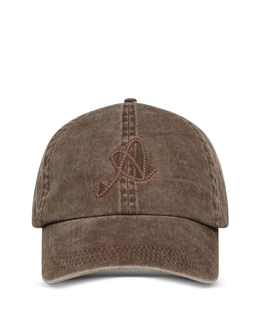 Axel Arigato Brown The Scrible A Embroidered Baseball Cap